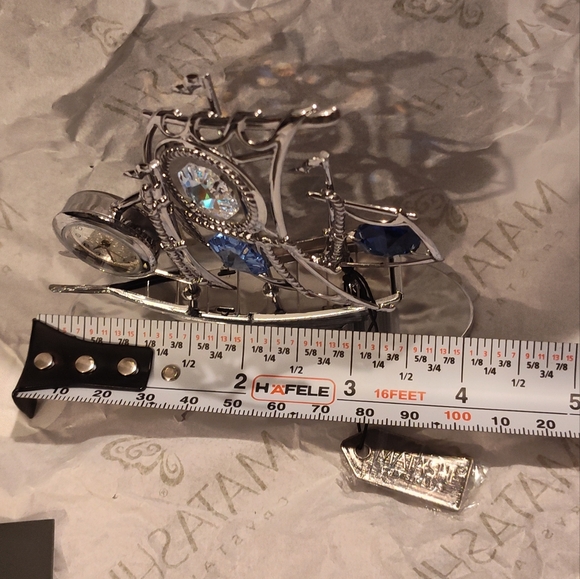 NWT!! Matashi Crystal Sailboat Clock - Picture 10 of 13